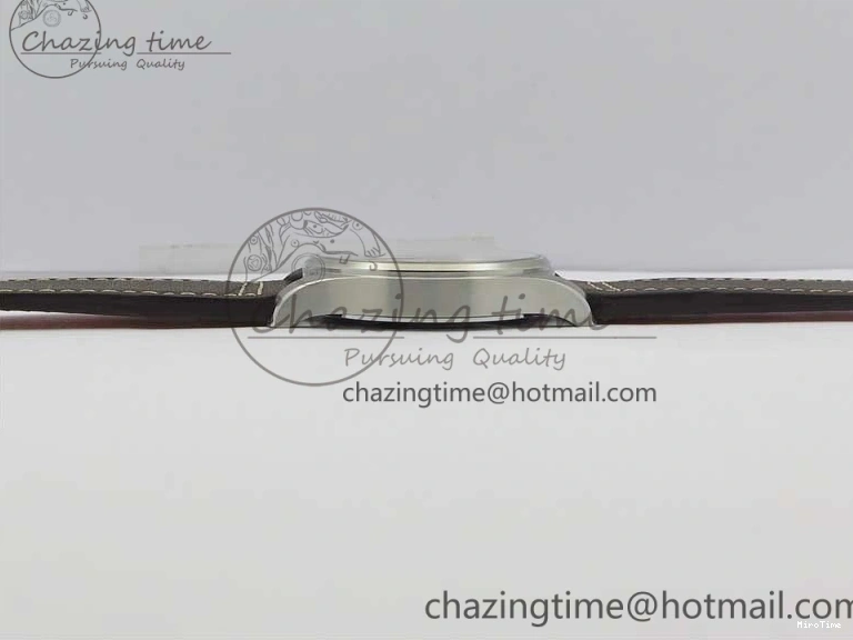 MIROTIME 0303 Original Pilot IW326803 SS MK 1:1 Best Edition Black Dial on Brown Leather Strap MIYOTA 7146